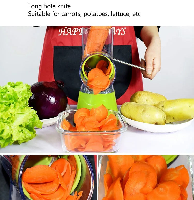 RALLADOR MULTIFUNCIONAL DE VERDURAS Y FRUTAS